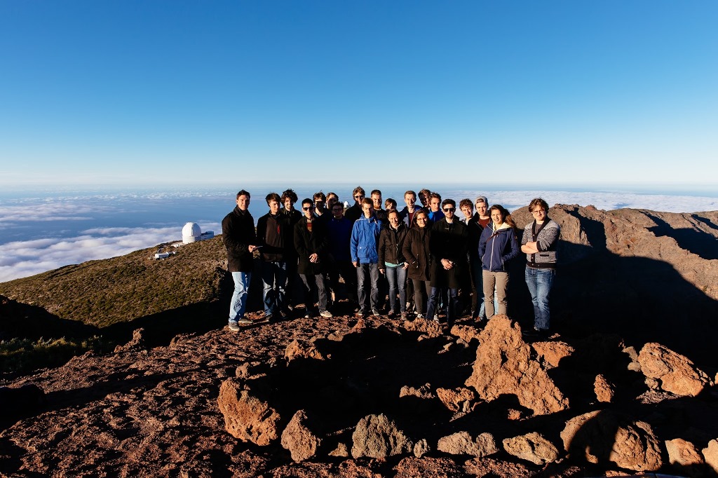 Excursie studenten Sterrenkunde naar Isaac Newton-telescoop La Palma