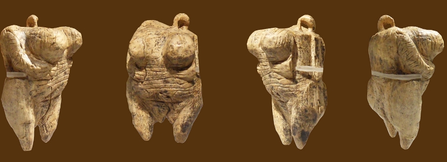 Original Venus from Hohle Fels, mammoth ivory, Aurignacian, aged about 35-40000 years.  Discovered in September 2008 in the cave 