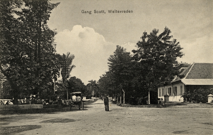 A photo of the street in Batavia where Dirk lived.