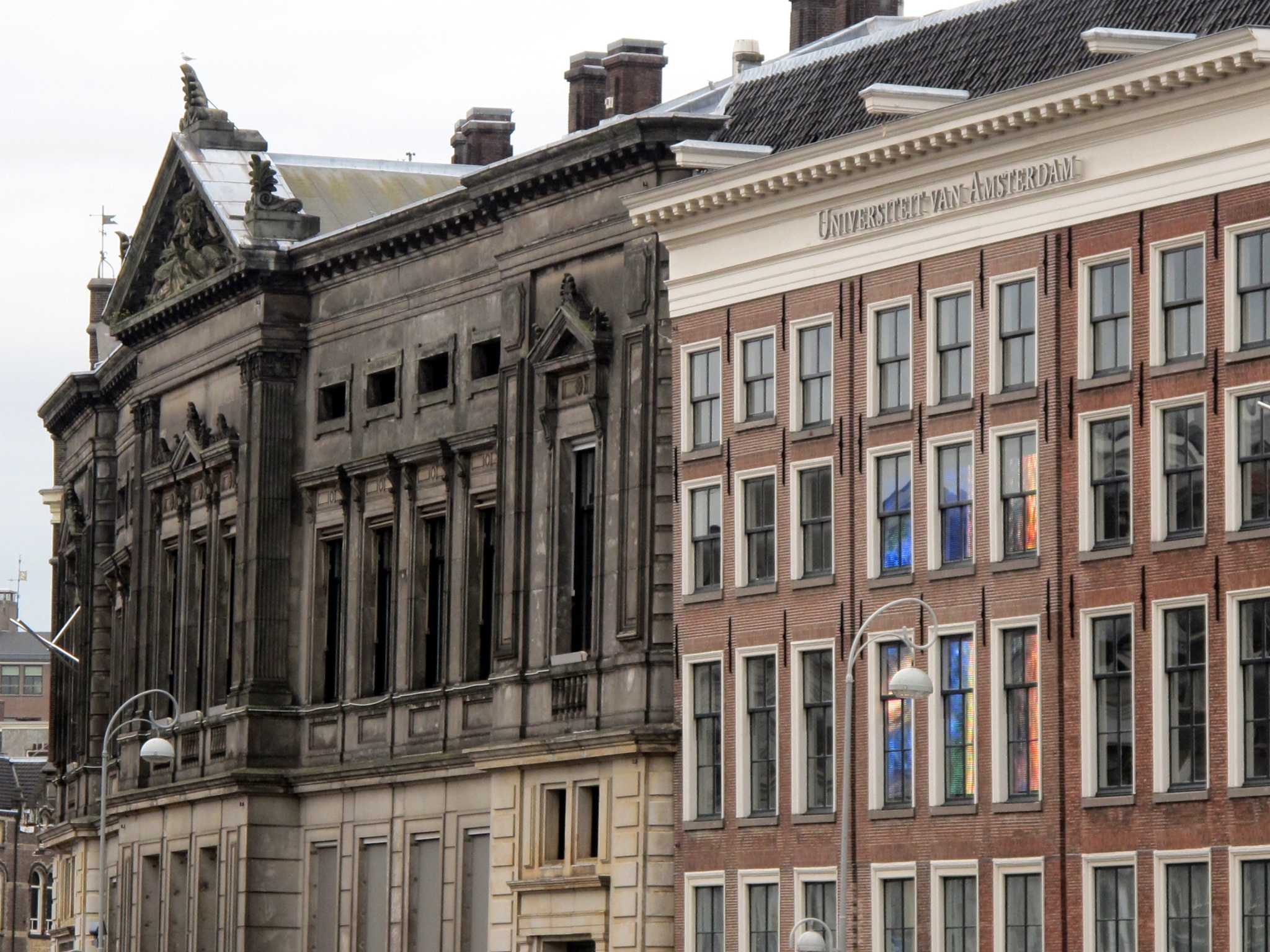 Facade of the Allard Pierson museum in Amsterdam