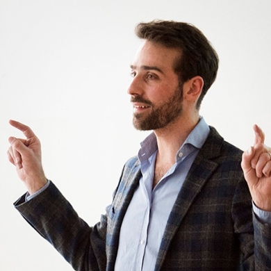 Max van Duijn speaking at Leiden University's Dies event in 2019