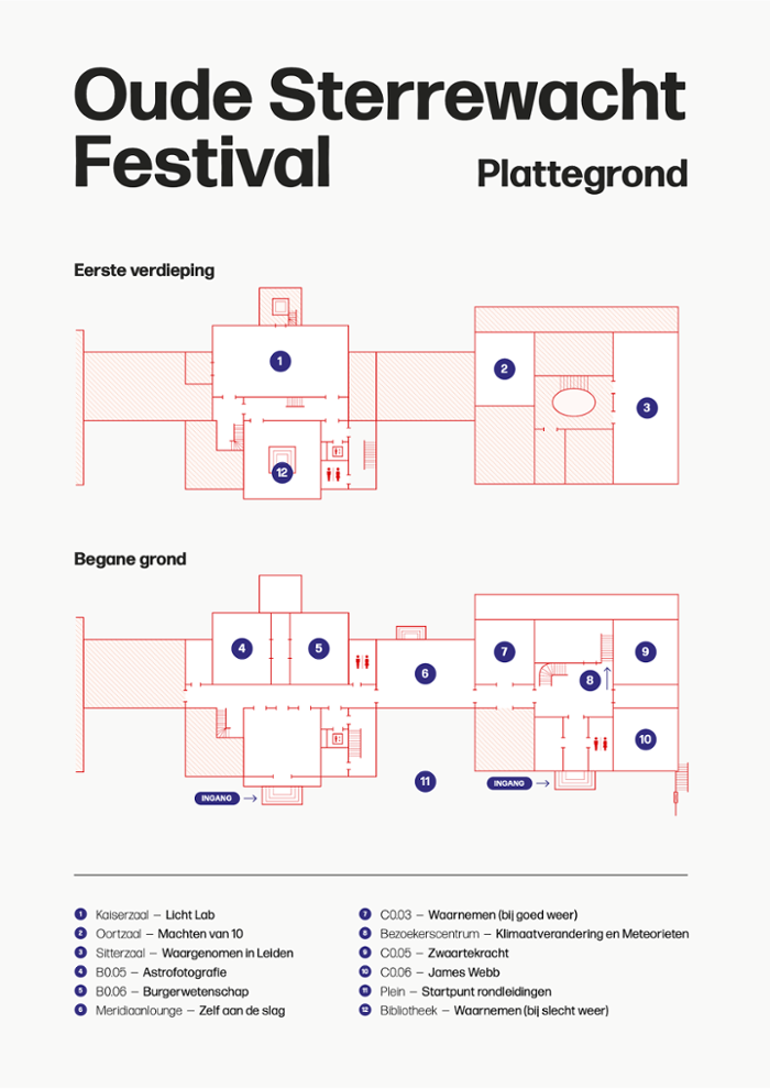 plattegrond van het festival