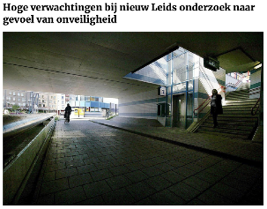 Leidsch Dagblad (2023). Hoge verwachtingen bij nieuw Leids onderzoek naar gevoel onveiligheid.