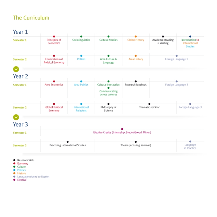 The curriculum of International Studies