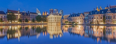 The Hague's city center: the Hofvijver