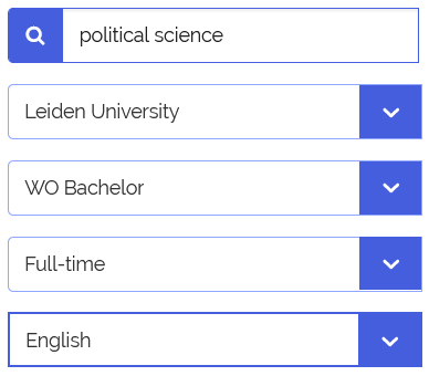 Choosing the IRO programme in Studielink
