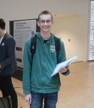 Lars came to the Master's Open Day, notebook in hand, well prepared for the Master's Open Day.