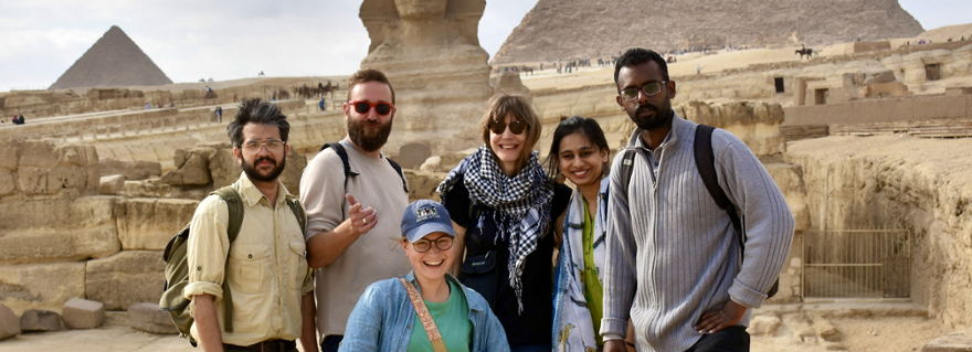 Only a few months ago the team visited Egypt together.