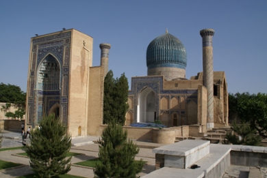 Mausoleum Gur-i Amir in Samarkand (Oezbekistan), 2019. Foto: Elena Paskaleva.