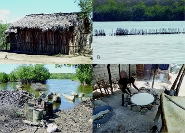 Verschillende voorbeelden van inheemse technieken - visserij, huizenbouw - die nog altijd gebruikt worden door de Dominicaanse bevolking.
