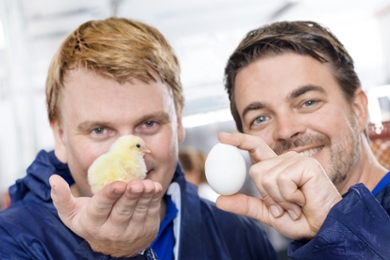 In Ovo founders Wouter Bruins (left) and Wil Stutterheim. They started the company while they were still students at Leiden University.