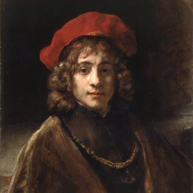 One of Rembrandt's paintings of his son Titus, from circa 1657.