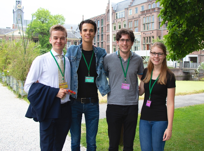 From l to r: Tim Lubbers, Mark Heemskerk, Justin Jacobse and Lonneke Holling.