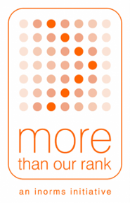 Logo met tekst 'More Than Our Rank'