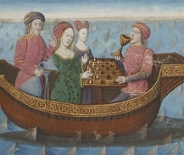 Tristan en Isolde drinken van een 'liefdesdrankje' (Bron: Wikimedia Commons)