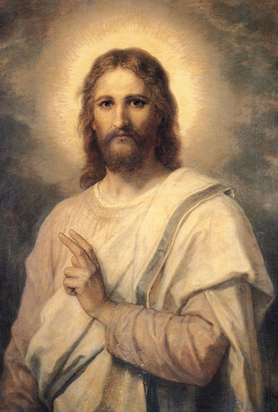 Heinrich Hoffman, figure of Christ (Public domain, via Wikimedia Commons)