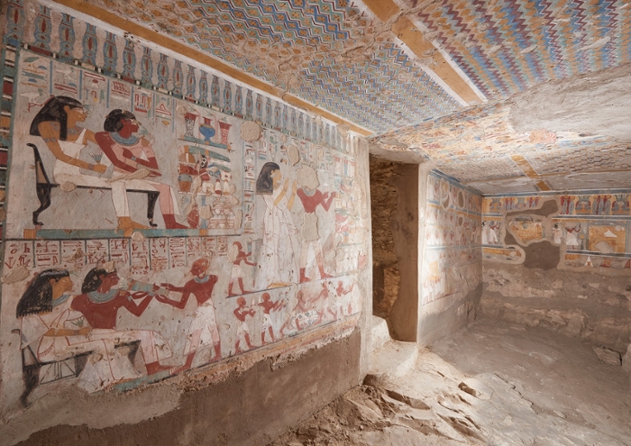 Theban Tomb 45, Luxor, Egypt © TT45 Project, Matjaž Kačičnik