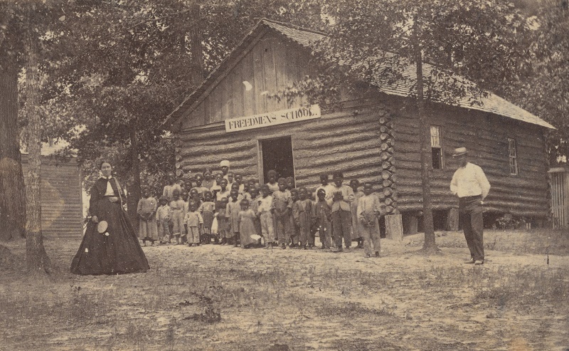 Freedman’s Bureau school, New Bern, North Carolina, for the education of freed children.