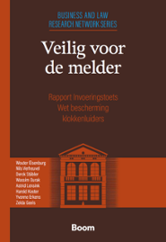 Cover of the book 'Veilig voor de melder: Rapport Invoeringstoets Wet bescherming klokkenluiders'