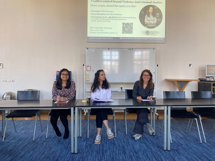 Panel discussion with Rehana Dole (Child Law), Ajla Škrbić (Freie Universität Berlin) and Carolien Jacobs (VVI)