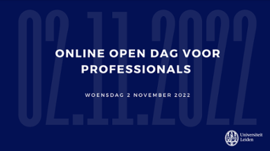 Online Open day for Professionals