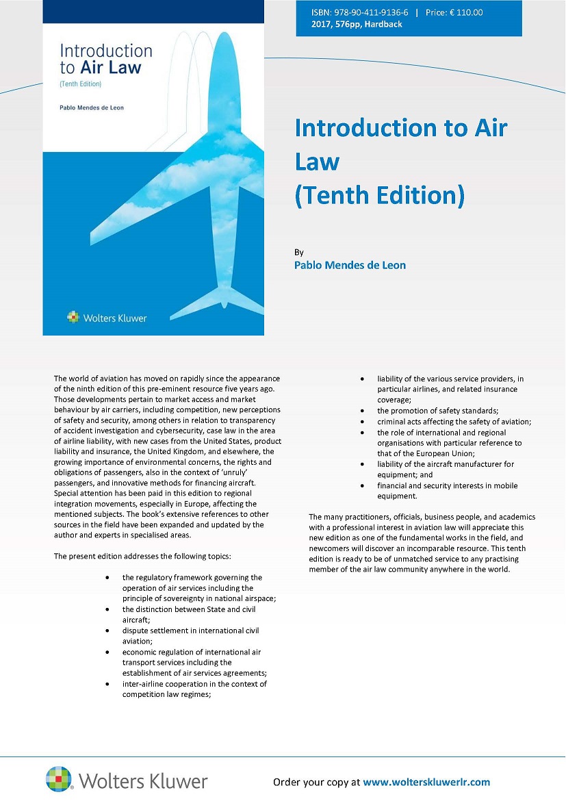 Introduction to Air Law (Tenth Edition) Leiden University