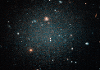 Het sterrenstelsel zonder donkere materie. Deze opname is gemaakt met de Hubble Ruimtetelescoop.  STScI/Hubble