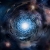 Artistieke impressie van de draaikolkstructuur in jonge sterrenstelsels in het vroege heelal die met de ALMA-telscoop zijn waargenomen