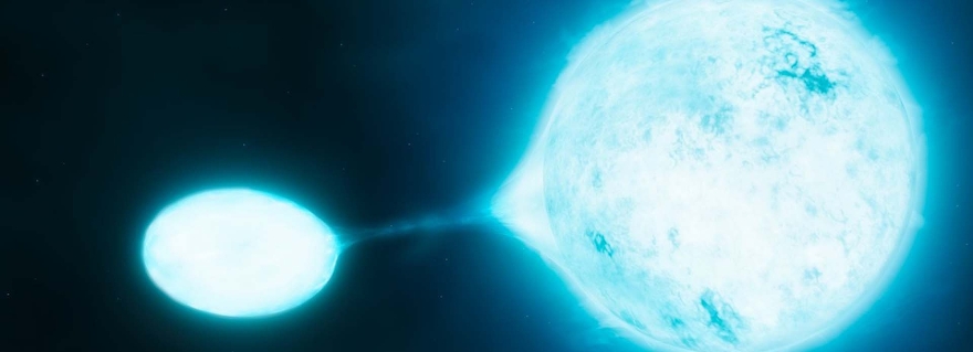 Uit nieuw onderzoek met ESO’s Very Large Telescope blijkt dat de heetste en helderste sterren, de zogeheten O-sterren, vaak compacte paren vormen. In veel gevallen slokt de ene ster materie op van de andere, een soort ‘stellair vampirisme’ dus.