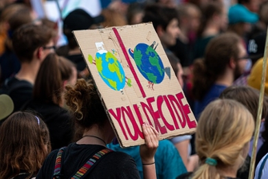 Demonstration against climate change