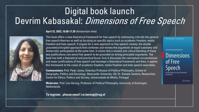 Book launch Dimensions of Free Speech