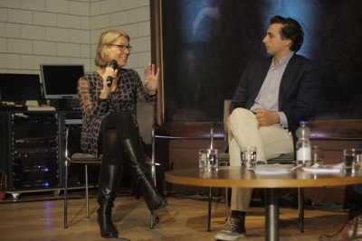 Petra Sijpesteijn (l) en Thierry Baudet