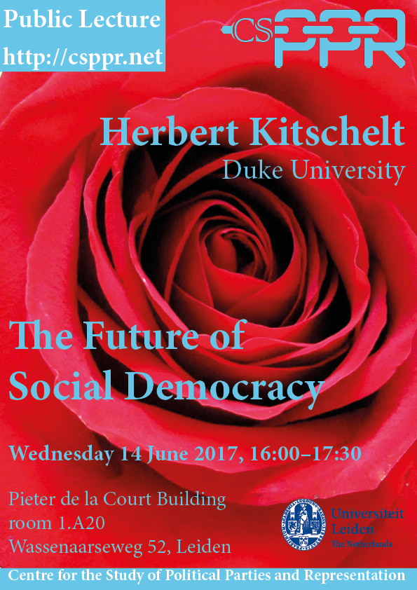 CSPPR lecture Herbert Kitschelt 'The Future of Social Democracy'
